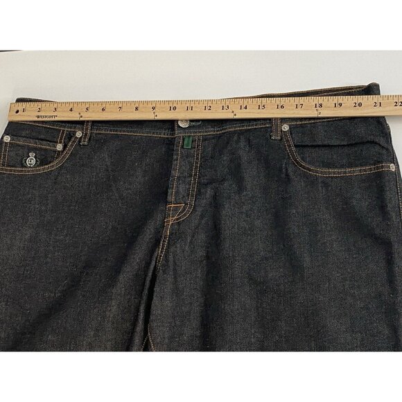 Luigi Borrelli Denim Jeans Blue Mens 44 (42 Actual) Luxury Button Fly 29 Inseam - Picture 13 of 16